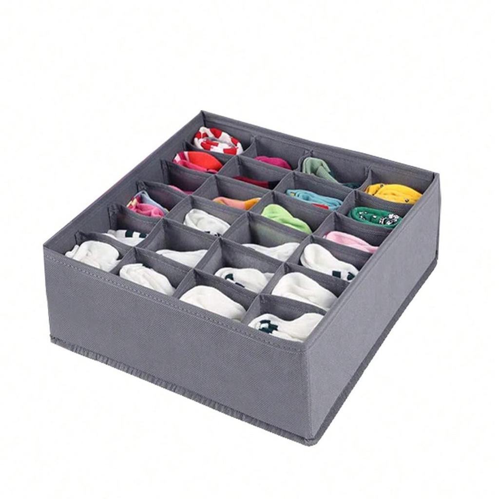 Foldable Underwear & Bra Organizer: 3-in-1 Drawer Box for Panties, Bras & Socks