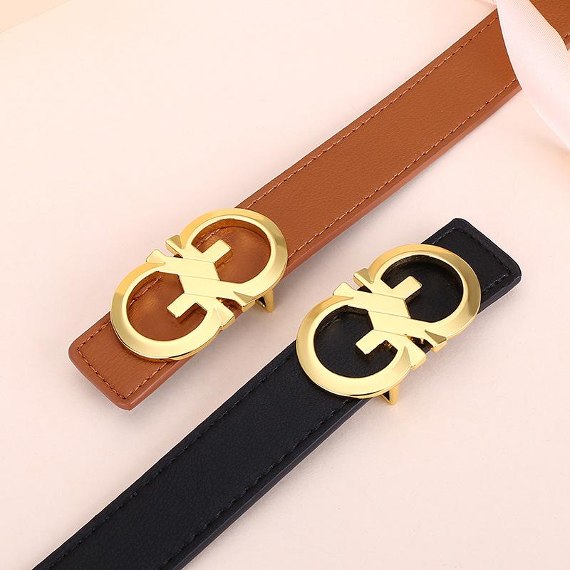 Curea de damă Jeans decorativi de damă cu curea din imitație de piele Cataramă simplă de înaltă calitate cu 8 caractere