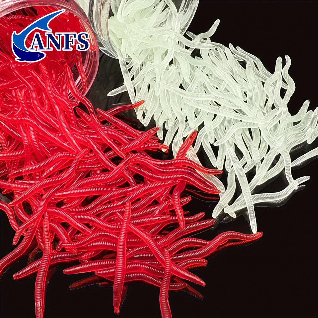 150pcs Bionic Earthworm Fishing Lures Realistic Soft Lure Set Fishing Bait for Freshwater & Saltwater Isca Artificial