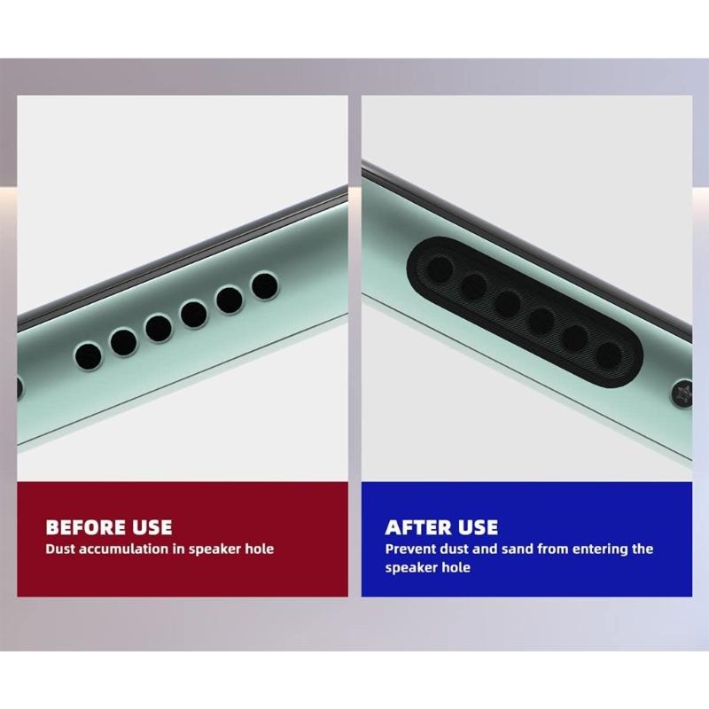 Speaker Dustproof Stickers Included Dust Plug Tweezer for Phone 16 15 14 Speaker Anti Dust Adhesive Cover