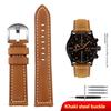 Genuine Leather Watch Band for Panerai/Tissot/Mido/Omega/IWC | 20mm 22mm 24mm 26mm | Retro Crazy Horse Cowhide Strap for Men