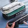 Canvas Password Lock Pen Box 4 Layers Portable Organizer Box Large-Capacity Pencil Case  Boy