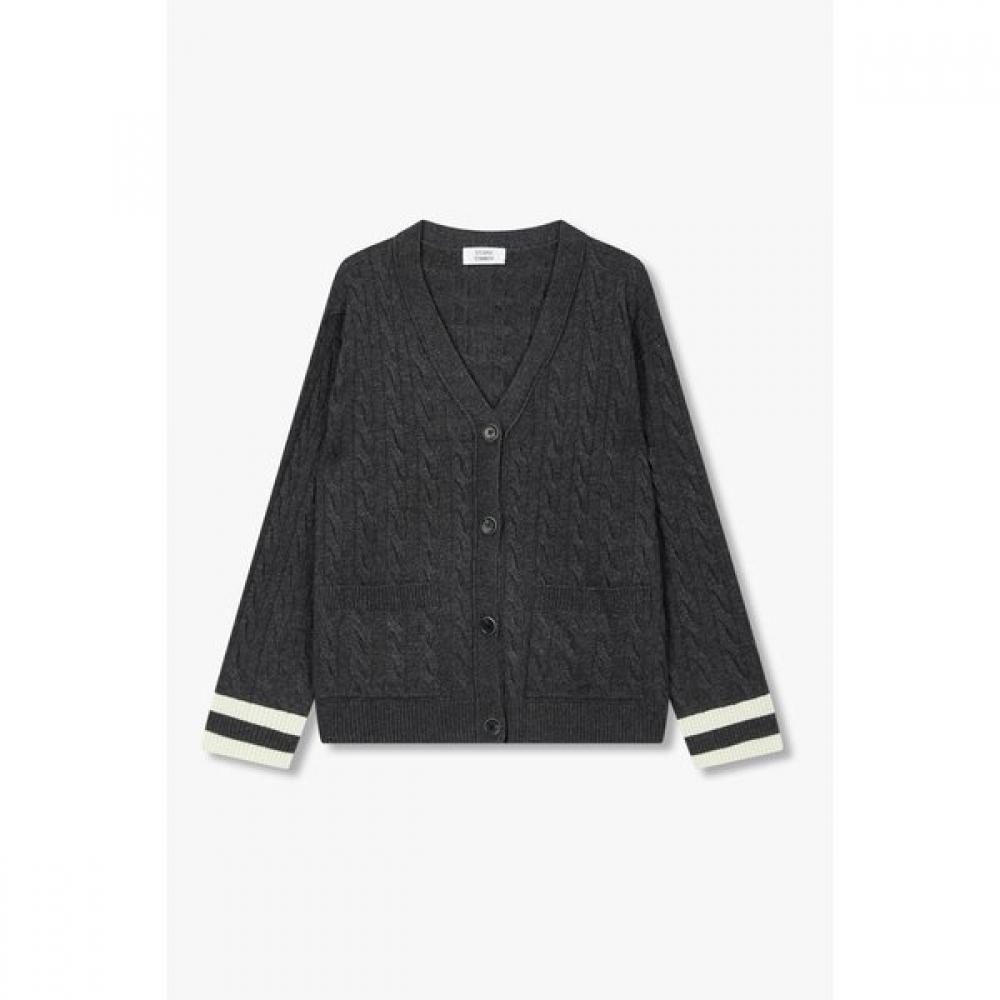 Studio Tomboy Cable V Neck Cardigan 9175351971