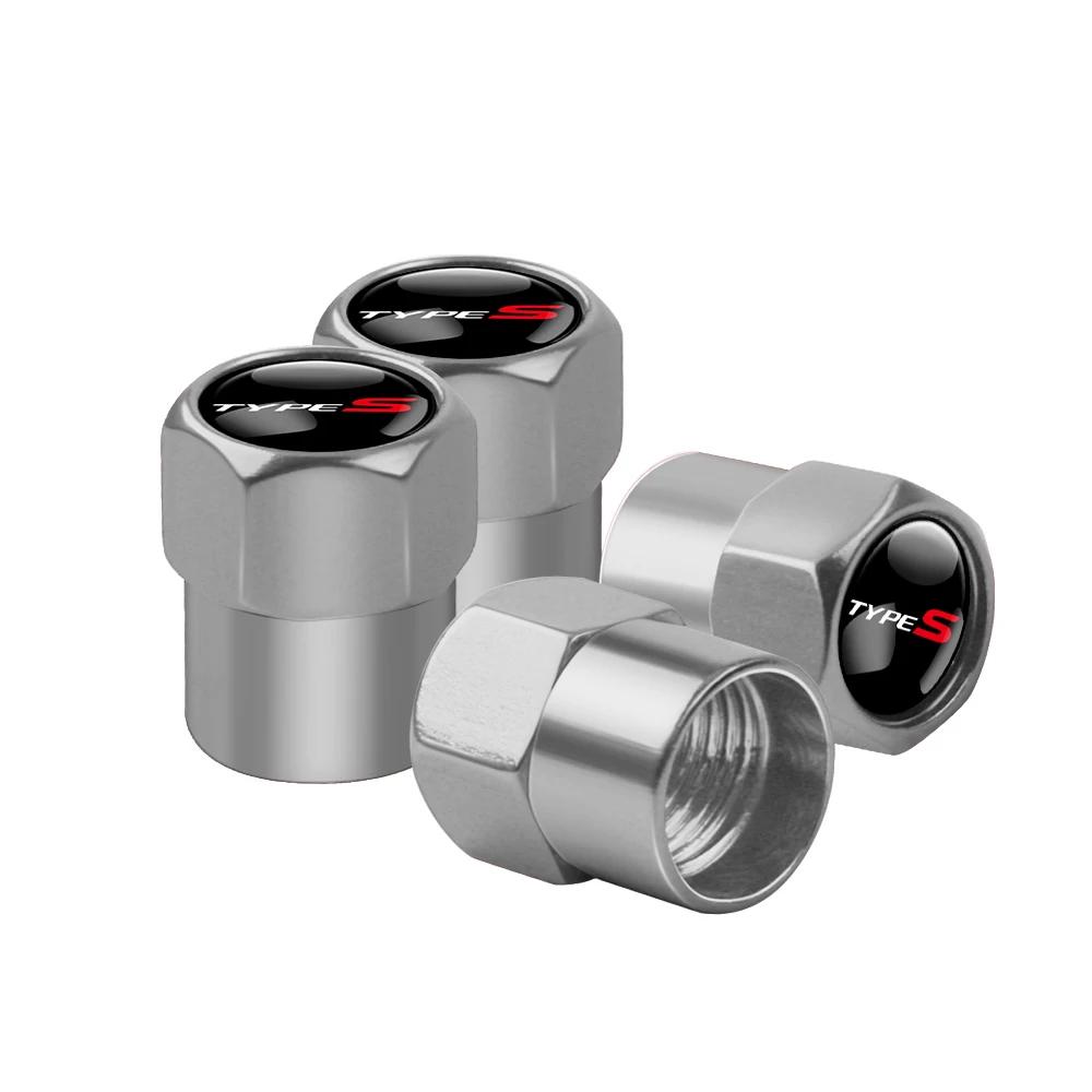 4pcs Car Metal Badge Wheel Tire Valve Caps Stem Cover For Honda Prelude Mugen Power XR-V Jazz Fit Avancier Crv Accord Pilot City cwvc57