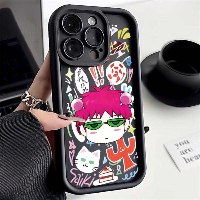

Silica Gel Cute Kitty Boy Phone Case For iPhone 16e 16 15 14 13 12 11 Pro Max XS XR 7 8Plus Shockproof Cartoon Character Pattern iPhone XS Max