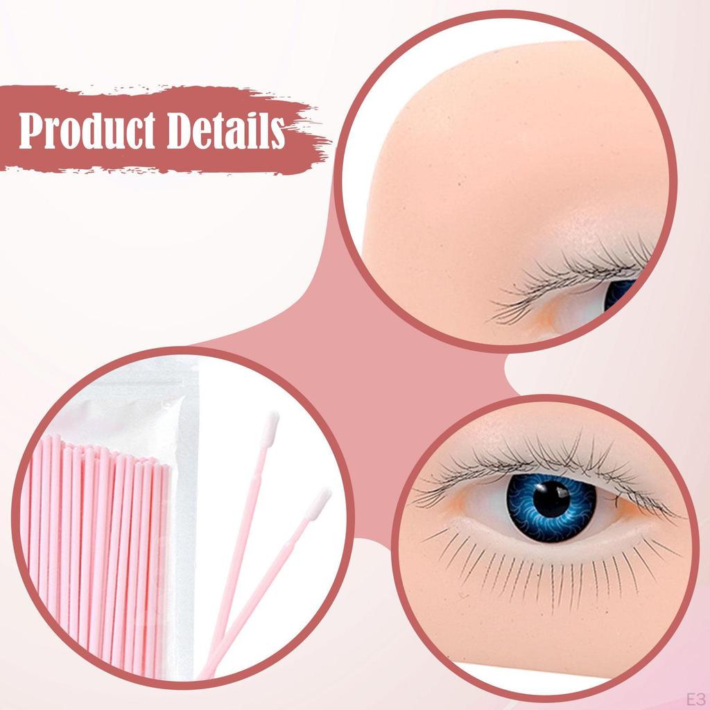 Makeup Practice Board Eyebrow Eyelash Face Mannequin Silicone Training Model Realistic Soft