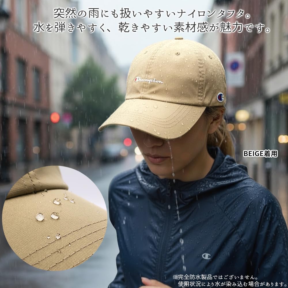 Champion Cap Water Repellent Deep Fit Large Size UV Protection Navy Women's Men's 58-60cm