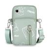 Borsa portatile multifunzionale per telefono, borsa a tracolla in tessuto Oxford, borsa da braccio con cerniera a forma di cuore, borsa a tracolla