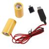 3V Power Converter LR14 C Battery Eliminators Replace 2Pcs 1.5V C Size Batteries for LED Light Toy with Type C Adapter