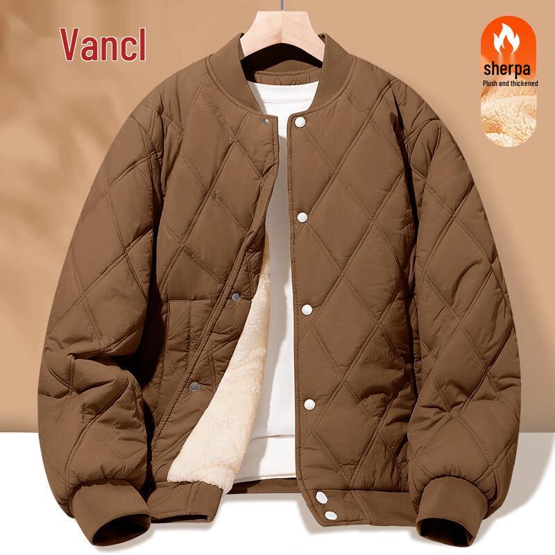 

VANCL Men s Warm Baseball Collar Cotton Jacket 3XL