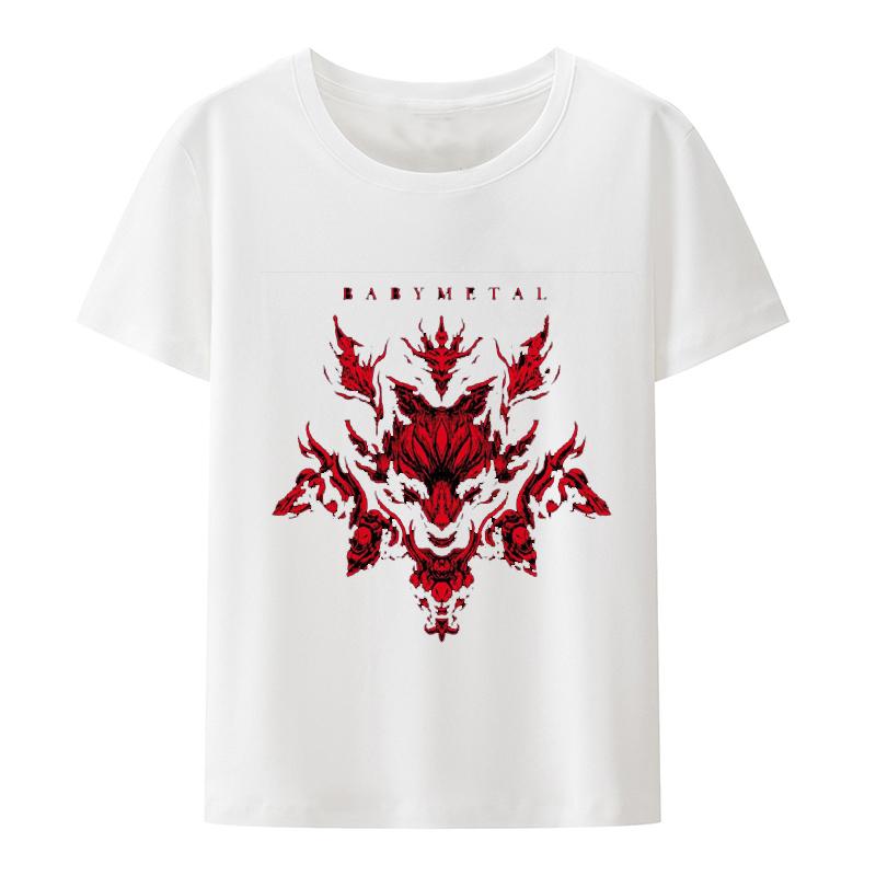 Novinka BABYMETAL Tričko Heavy Metal Elektroakustická kapela Rocková kapela Unisex a ženy Dárek Volný čas Street Hip-hop Módní Tričko