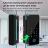 Intelligentes Fingerabdruck-Glastürschloss APP Bluetooth Elektronisches Schloss Haus Büro Sicherheitszugangskontrollsystem