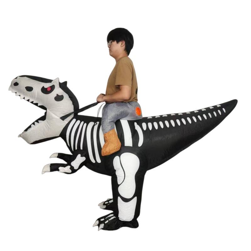 Buntes aufblasbares Einhornkostüm für Eltern-Kind-Cosplay und Halloween-Partys