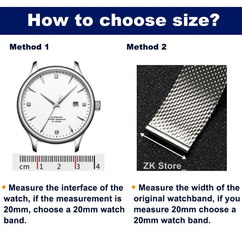 20mm 316L Hochwertiges Edelstahl Uhrenarmband Bonklip Armband Schnellverschluss Armbandriemen Vintage Band Metall Universalarmband