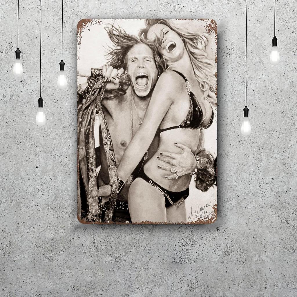 Steven Tyler Funny Bar Metal Sign Retro Plaque Vintage Sign Alcohol Drinker Pub Club Man Cave Kitchen Wall Decoration