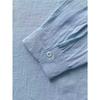 Men's Long Sleeve Cardigan Loose Casual Solid Button-Down Collar Shirt.