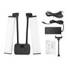 22in Double Arm Fill Light Dual Color Temperature LED Beauty Video Light with Phone Holder for Live Streaming Photography