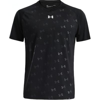 T-shirt d'entraînement de fitness à manches courtes pour la course à pied, à séchage rapide, coupe ample, imprimé, unisexe, hauts, noir 21500531-001