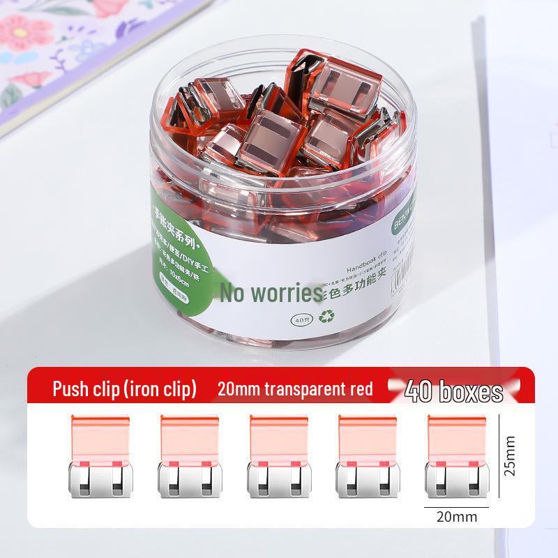 Creative Smooth Metal Book Binding Corner Clip Organizer