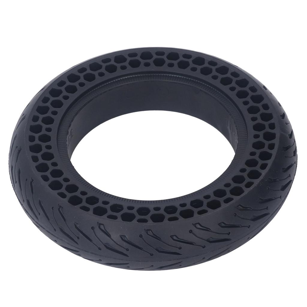 10x2.125F Electric Scooter Solid Tire Tubeless Wheel Rubber Honeycomb Shock Absorb Strong Grip Electric Scooter Parts