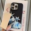 Ocean Jellyfish Lily Flower Pattern Phone Case For iPhone 17 Pro Max 16 Plus 15 Pro 14 13 12 11 X 17Air Lychee Textur Soft Cover
