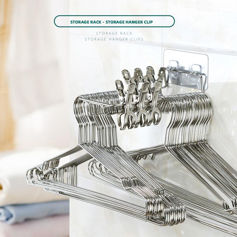 Wall-Mounted Drying Rack Detachable Clips For Indoor