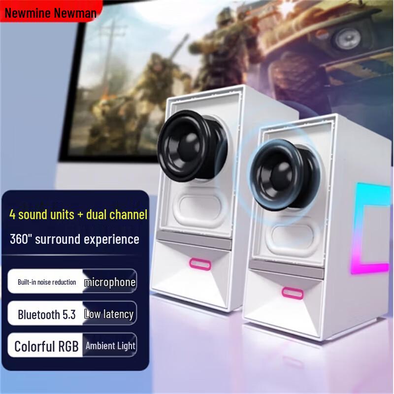 Newman V4 Desktop Bluetooth Gaming Speaker