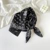 Japanese Retro Silk Cashew Flower Scarf: High-End Ethnic Style Neckerchief, Headwrap, and Waist Decoration