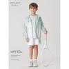 [Uv Protection] Mark Jenny Boys and Girls Outdoor Color-Blocking Breathable Sun Protection Clothing Summer Sun Protection Jacket 240626