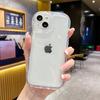 Applicable To IPhone15 Transparent Protective Case Apple 11 Wave Air Cushion Mobile Phone Case 14 Bubble Anti Fall 12 All Inclusive 16