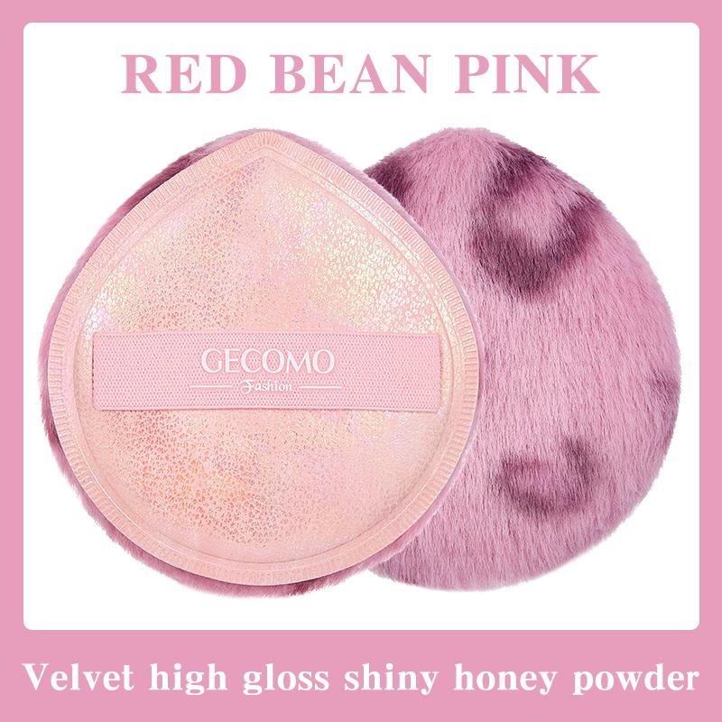 

GECOMO Sparkling Powder Puff Ultra Soft Velvet Setting Makeup Applicator Flawless High Coverage For Loose Powder Foundation Travel Friendly Reusable