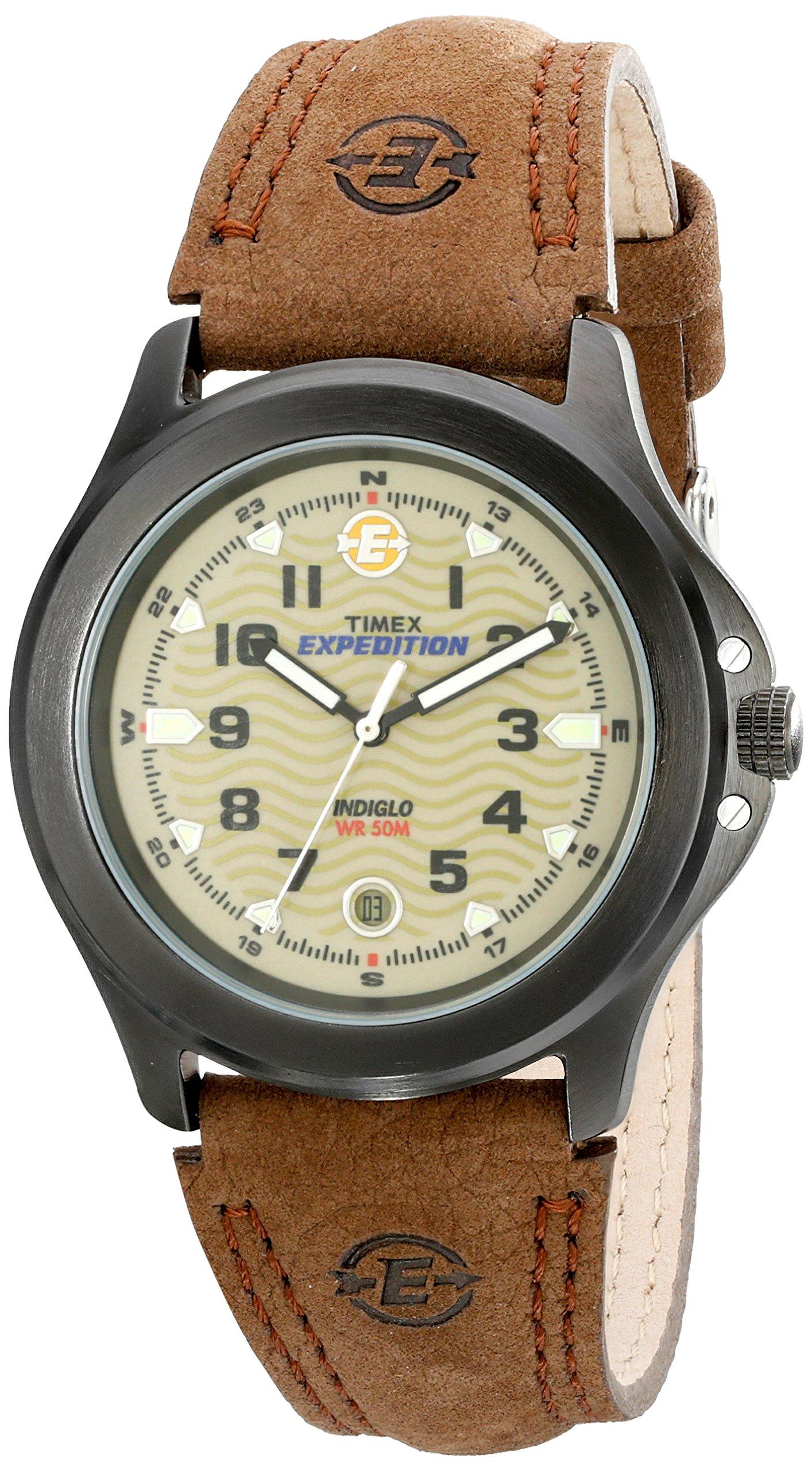 

Часы Timex Mens Expedition Brown с кожаным ремешком