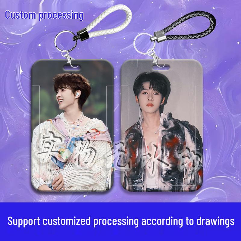 Zhuo Yuan Schiebe-Kartenhalter: Schützt Campus-, Essens-, Zugangs- und Buskarten mit Schlüsselband