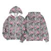 Children Girls And Boys Fashion Jacket Casual Printed Long-sleeved Hooded Cardigan Sweatshirts