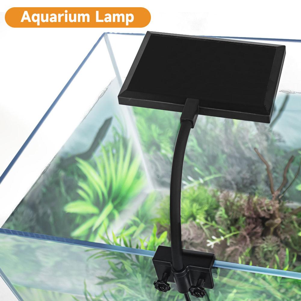 USB Aquarium LED Planted Tank Light Clip-on 6-Row LED Aquascaping Lamp for Nano Fish Planted Tank Aquariums Accessories