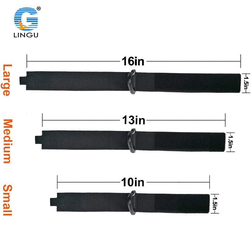 Heavy Duty Nylon Storage Strap with Carabiner and Hook & Loop Tie