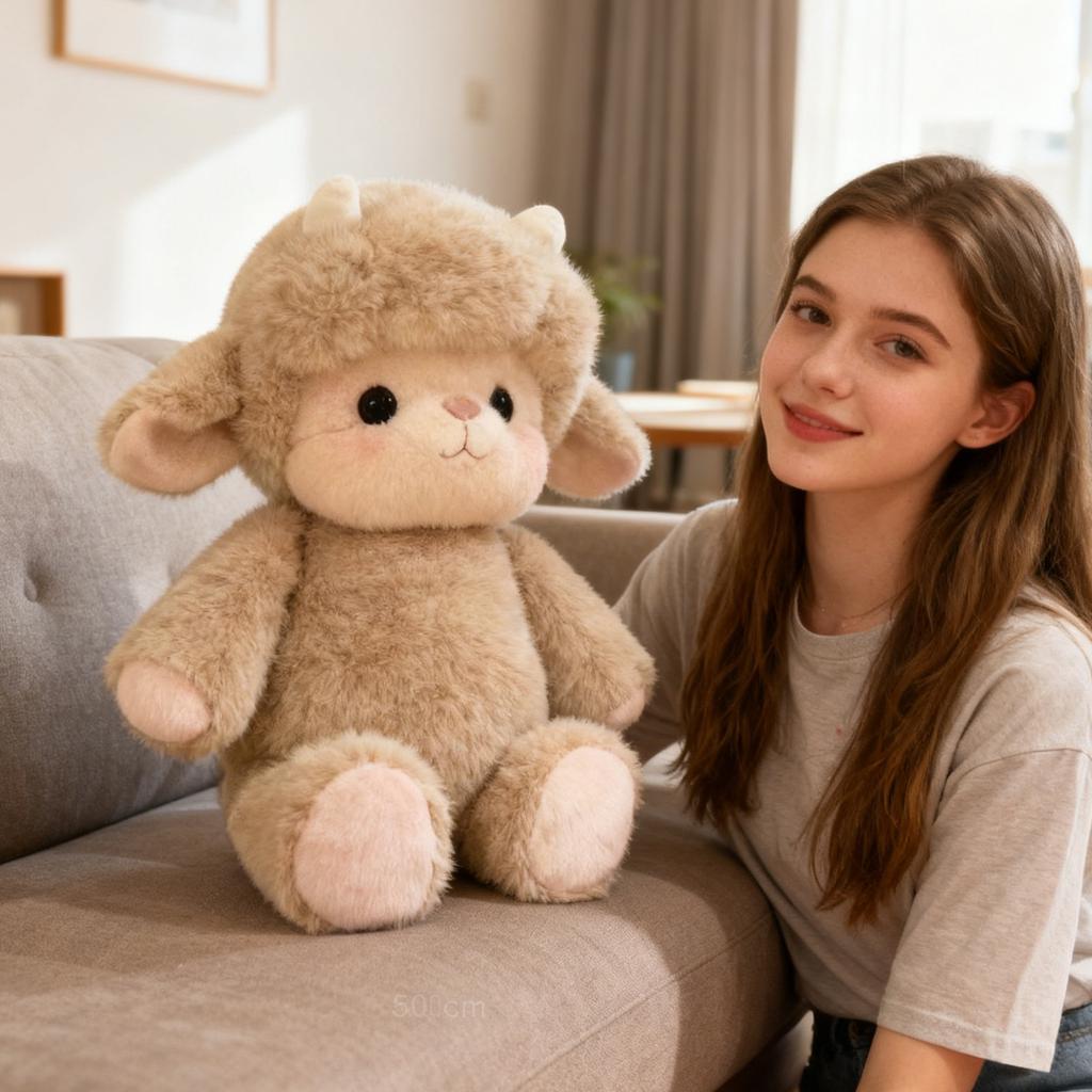 Cute Plush Sheep Doll Running Figure Birthday Gift