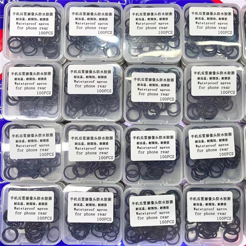 Waterproof Rubber Ring For iPhone 6-14PM Back Glass Camera Phone Hole O-ring Prevent Camera Head Frame Sinking Repair Parts