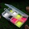 Fishing Tackle Soft Fishing Lures Set for Freshwater Saltwater Artificial Baits with Split Tail Grub Worms Jig Head Hook