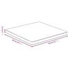 VidaXL Table Top 50x50x2.5 Cm Bamboo 352699