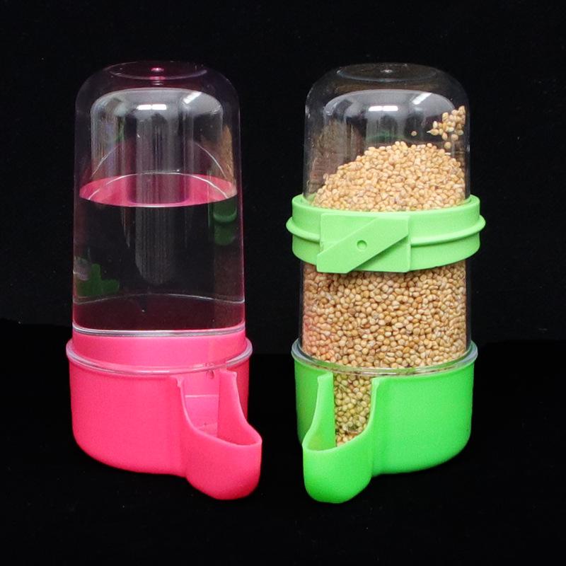 Automatic Bird Water and Feed Dispenser for Large Parrots and Mynahs