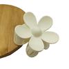 Matte Flower Hair Claw: Five-Petal Clip for Updo & Ponytail