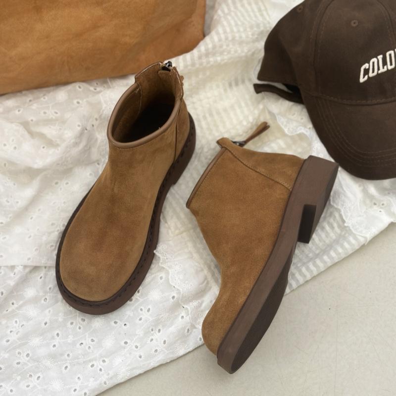 Platform Suede Women Ankle Snow Boots Fashion Mid Heels Shoes Woman Winter 2025 Trend Brand Classic Running Sport Zapatos Mujer