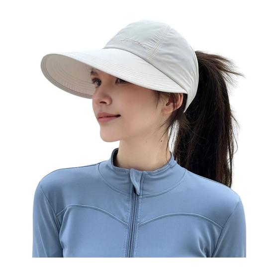 Women Baseball Hat Extended Brim Sun Protection UPF Quick-Dry Adjustable Fit Outdoor Baseball Cap Travel Riding Hat