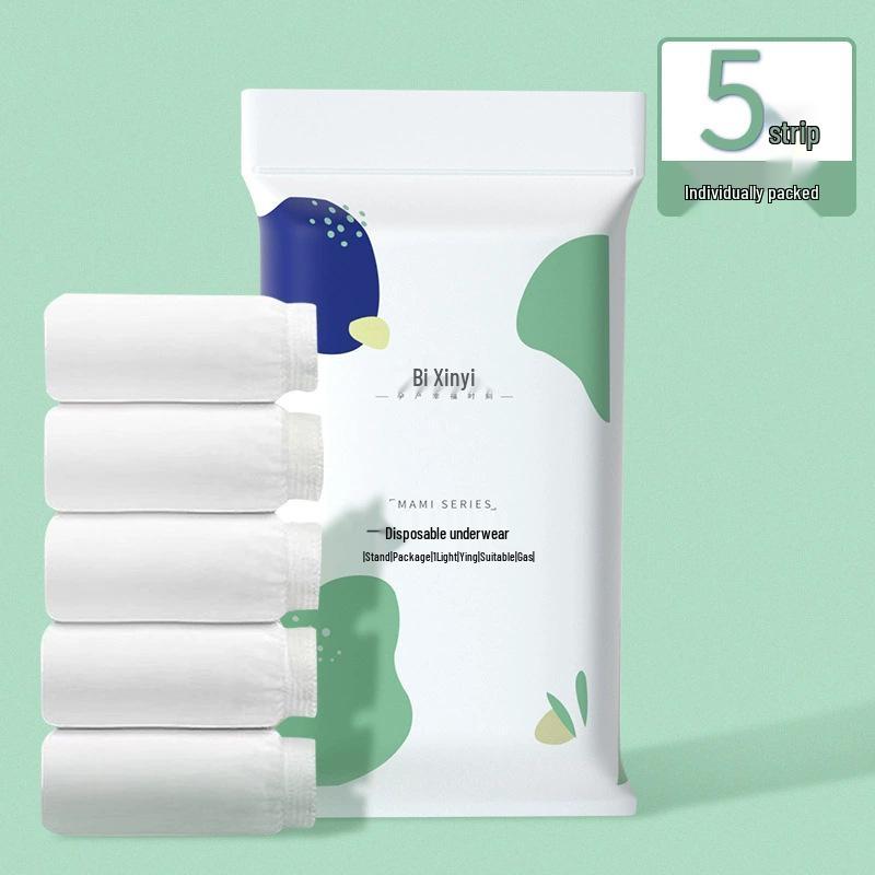 

Disposable Women s Travel Maternity Underwear, Wash-Free, Postpartum Confinement Shorts, Pack of 5