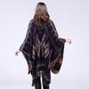 Women's Thickened Imitation Cashmere Shawl - Autumn/Winter European & American Style Cape, Warm Decorative Air-Conditioning Scarf