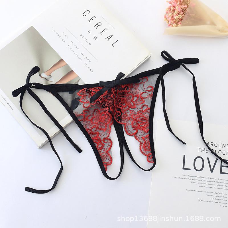 7color Gift beautiful lace leaves Women's Sexy lingerie Thongs G-string Underwear Panties Briefs Ladies T-back 1pcs/Lot JS668
