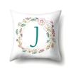 Polyester Pillowcase Simple Home Furnishing 26 English Letter Printed Pillowcase Car Cushion Waist Cushion Cover