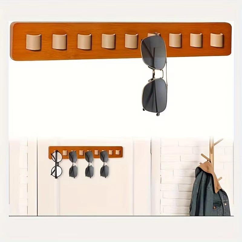 Wooden Eyeglass Storage Racks Wall Mounted Eyeglass Rack Household Sunglasses Sunglass Storage Rack Glasses Display hooks