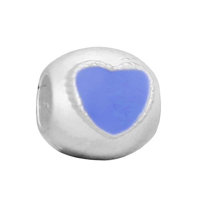 4pcs Sale Romantic Style Enamel Love Heart Charms Beads Fit Original Bracelets Necklaces For Women Girlfriend Jewelry Making